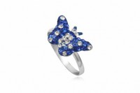 anel prata com swarovski